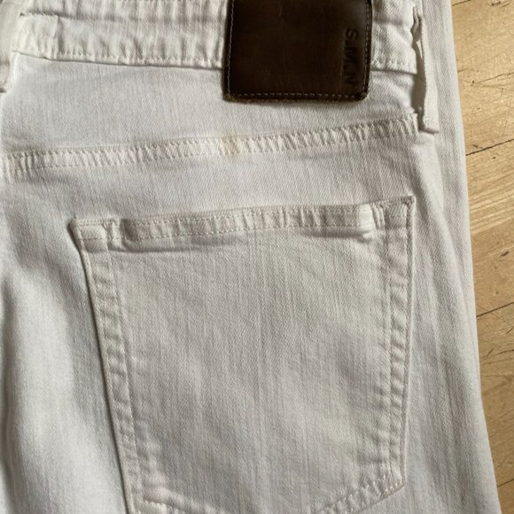 S.M.N. Studio mens "The Hunter" jeans sz 34 white denim standard slim - Picture 5 of 7